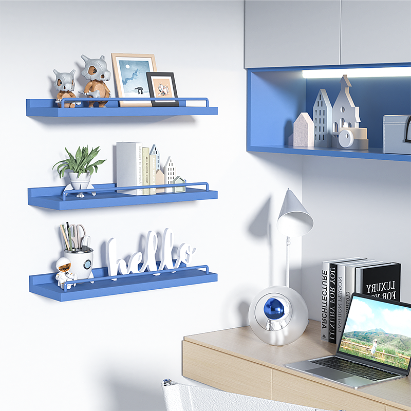 蓝色置物架