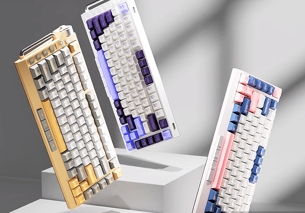 电子产品3c机械键盘三维建模动画渲染展示