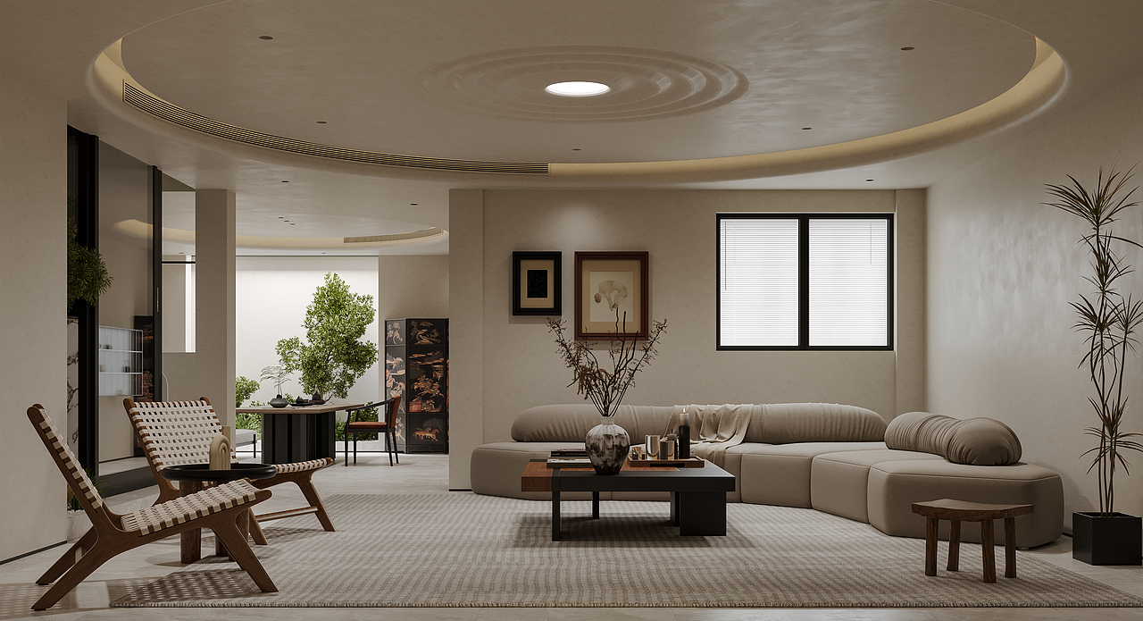 诧寂风别墅案例-艺米效果图