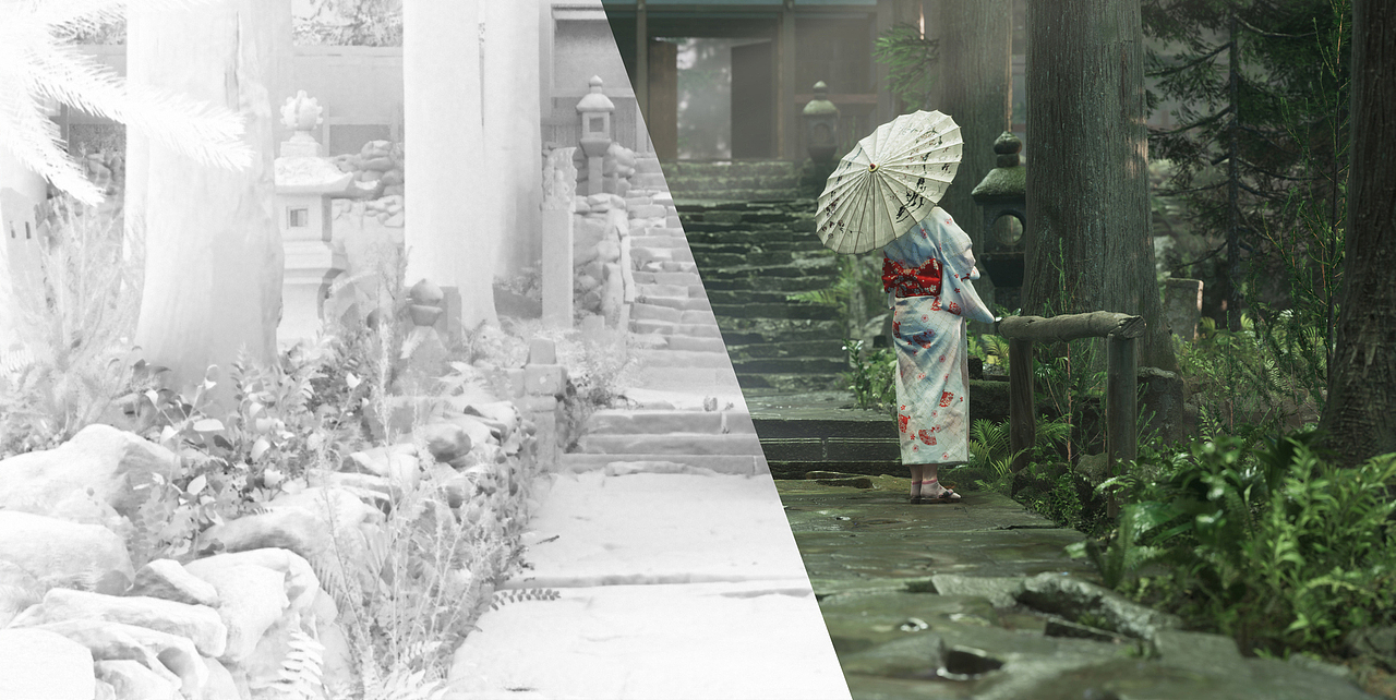 空山新雨 [超写实渲染]