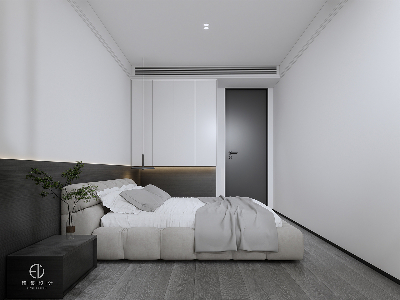 128㎡极简黑白灰，低调含蓄里的情感奔放（图ZMzA2MTg3MTY4） - 家装设计 - 站酷设计师印集装饰设计原创素材 - 站酷ZCOOL