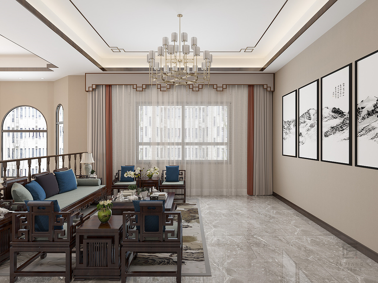 新中式设计，为家注入中国古典清雅气韵