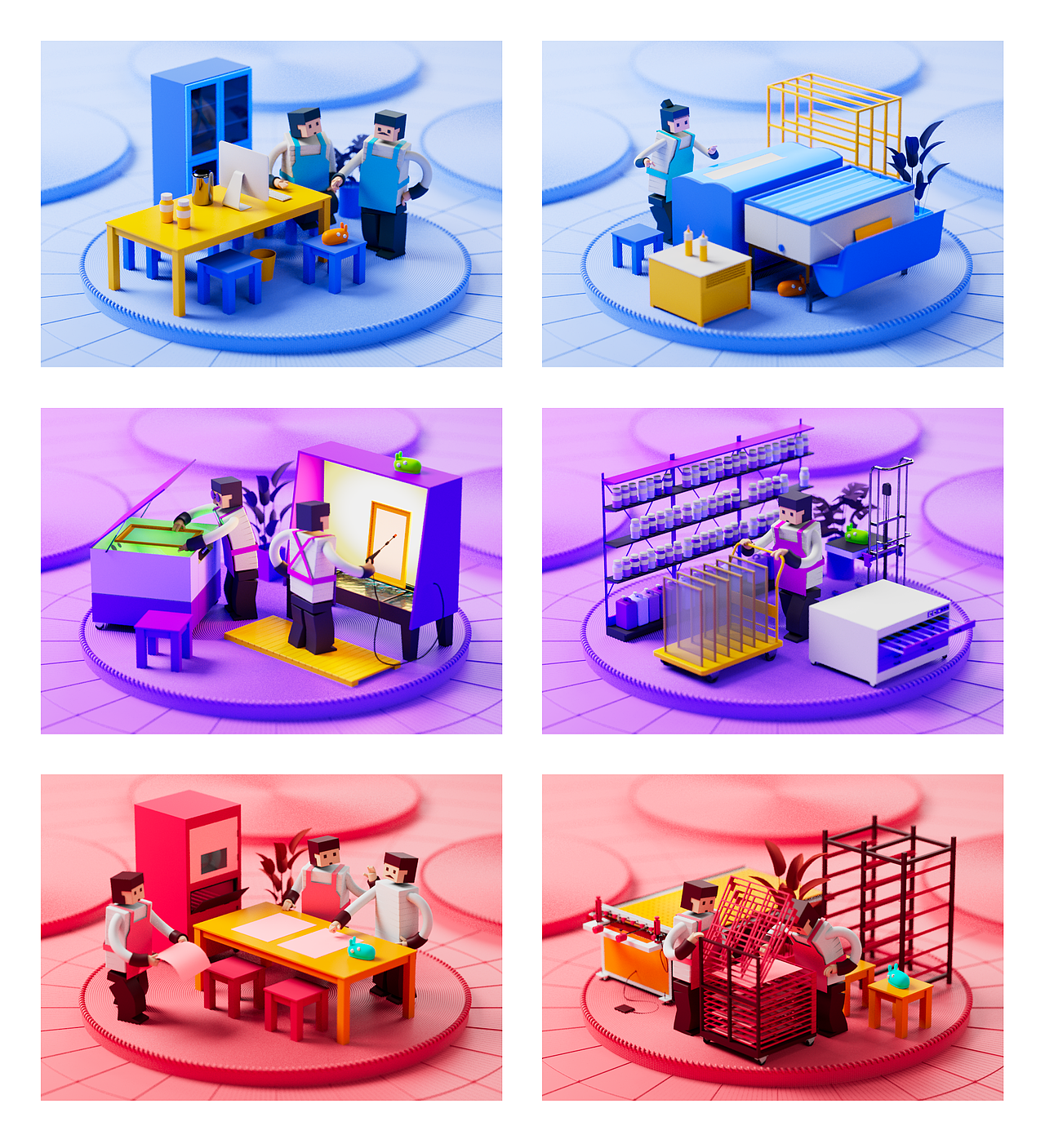 【3D设计】版画工坊项目