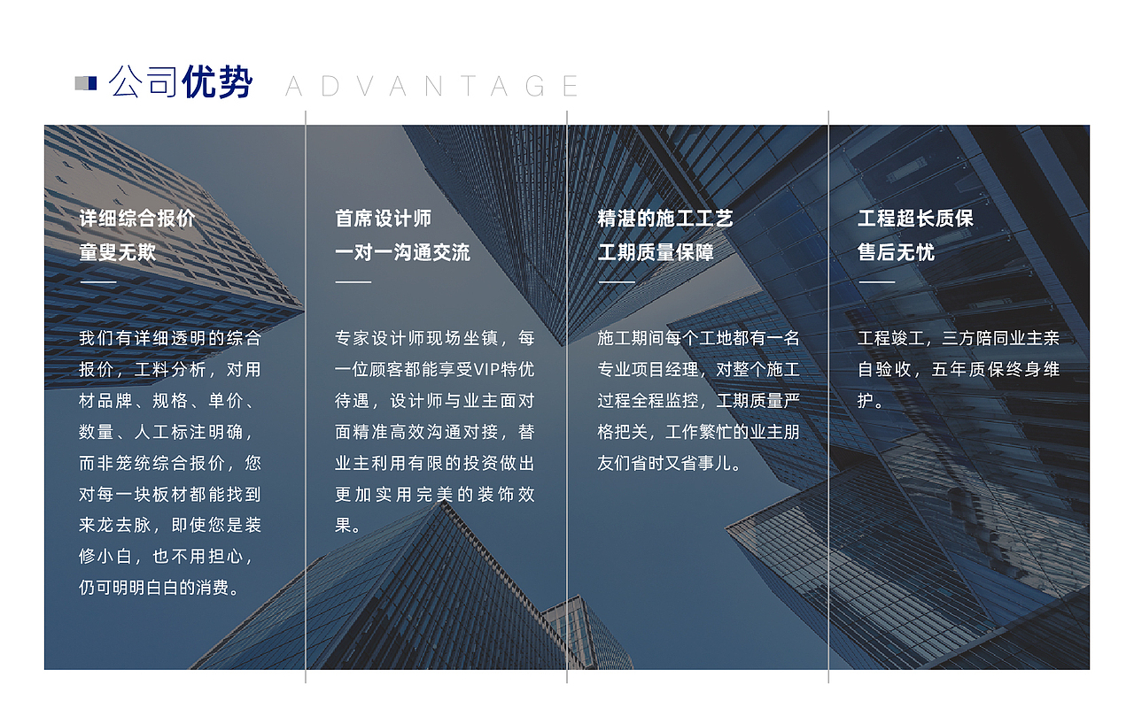 高端建设装饰集团 品牌宣传画册 品牌宣传PPT