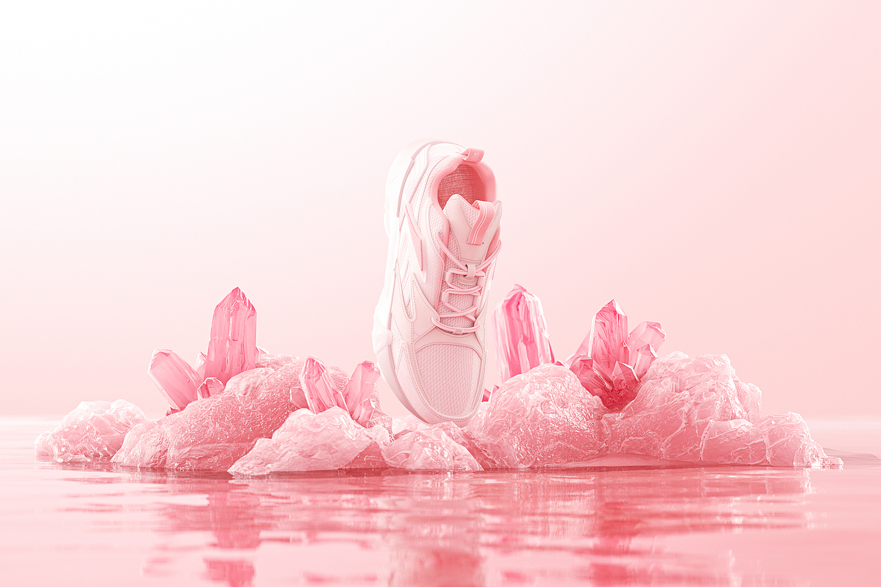 REEBOK SPORTS SHOES/锐步运动鞋产品渲染