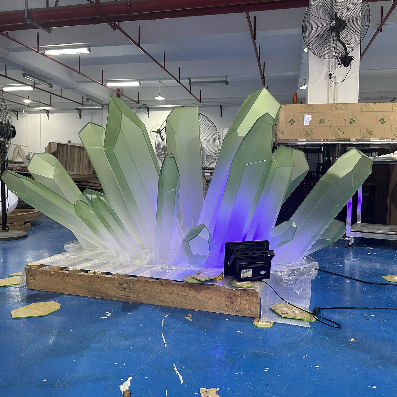 亚克力渐变水晶柱