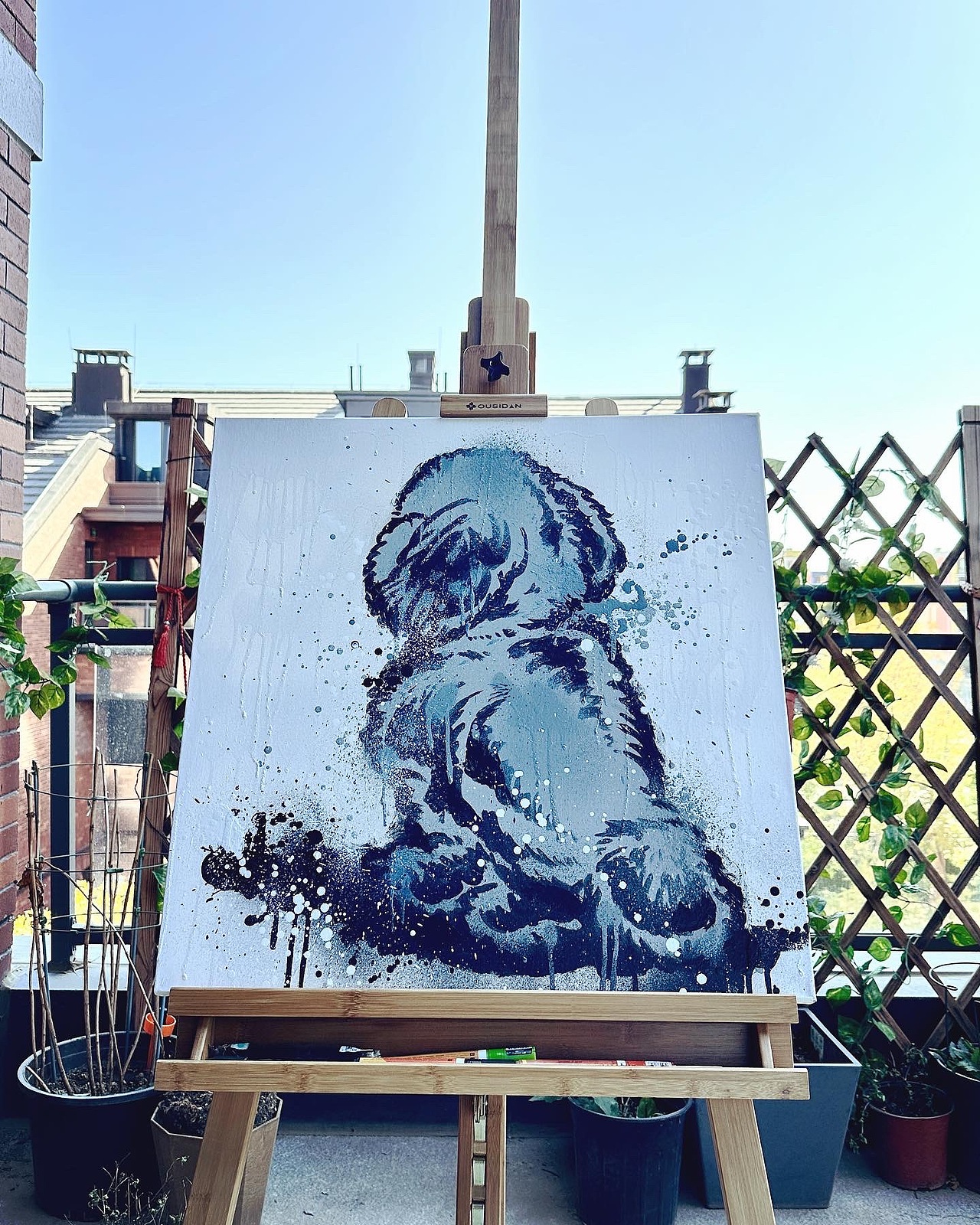 《灰》布面作品