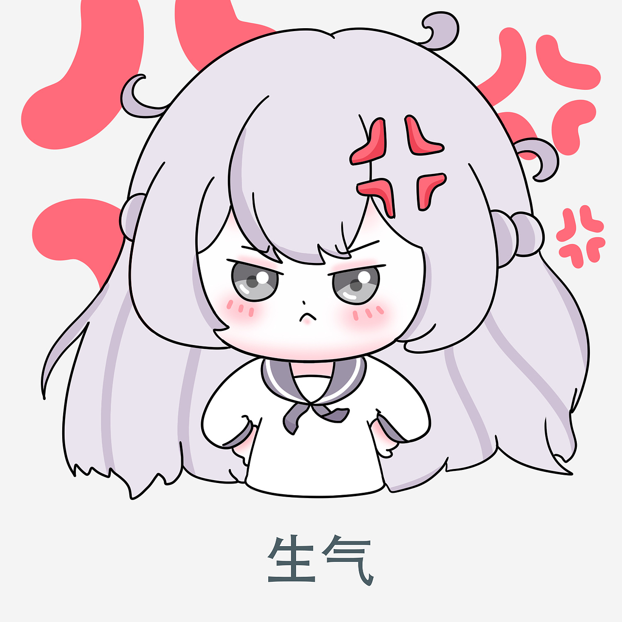 系列IP原创表情包/Q版大头表情包