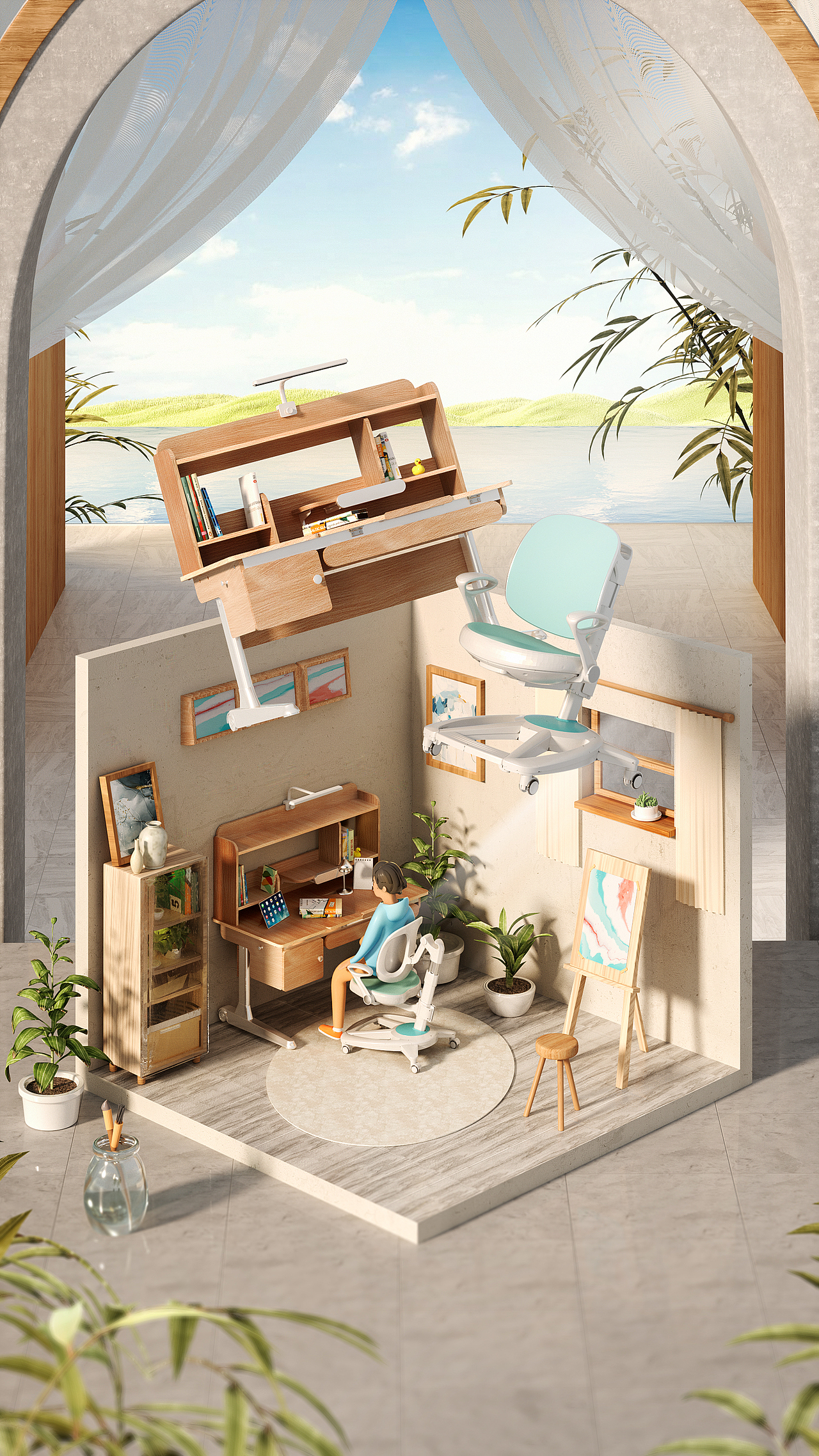 場景搭建渲染（圖ZMzIwODI5ODgw） - 場景 - 站酷設(shè)計師雞嗶你原創(chuàng)素材 - 站酷ZCOOL