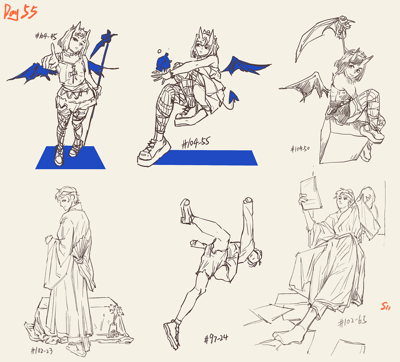 11期Day55 @速寫班長(zhǎng) #速寫60天挑戰(zhàn)賽# ???（圖ZMjk4NjE5MDAw） - 創(chuàng)作習(xí)作 - 站酷設(shè)計(jì)師一語(yǔ)四字原創(chuàng)素材 - 站酷ZCOOL