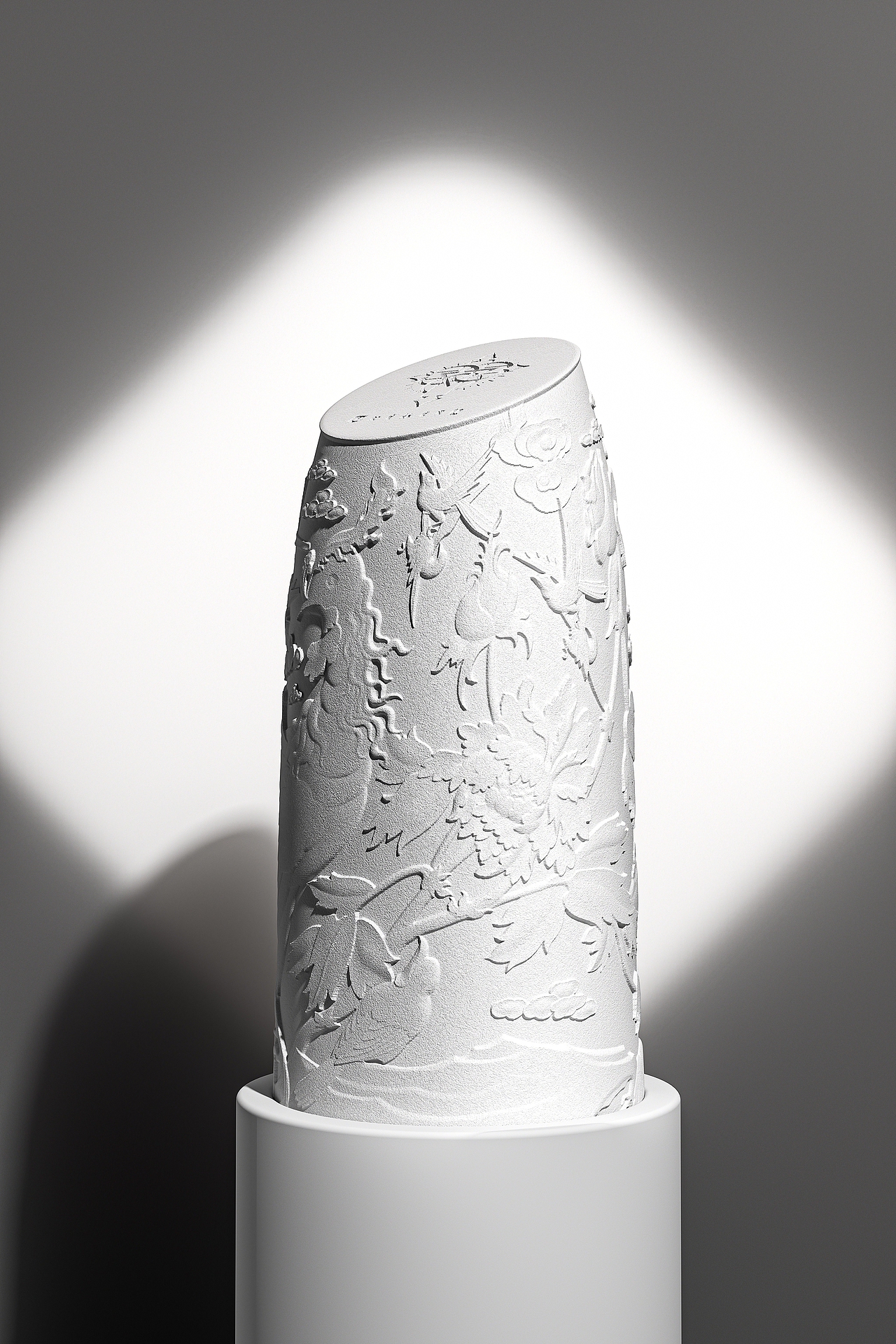 C4D雕花口红渲染