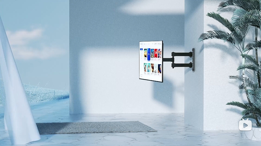 电视挂架三维视频