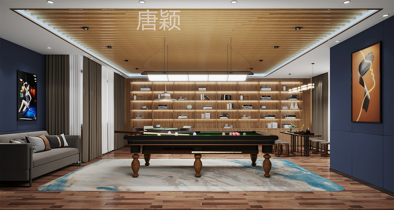 台球室设计——科技现代感十足