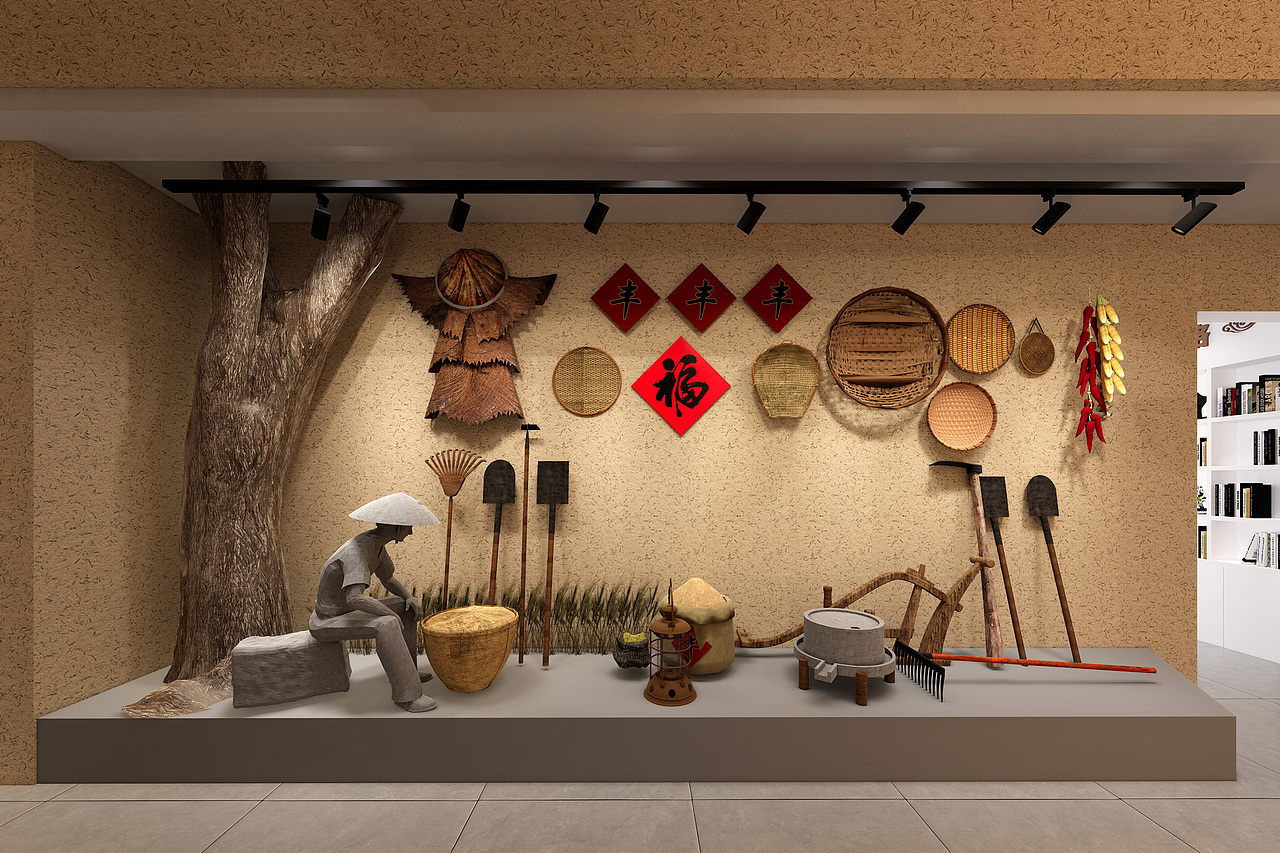 党建室展厅设计（图ZMzU1MzExNTg4） - 展陈设计 - 站酷设计师丶丨墨萧原创素材 - 站酷ZCOOL