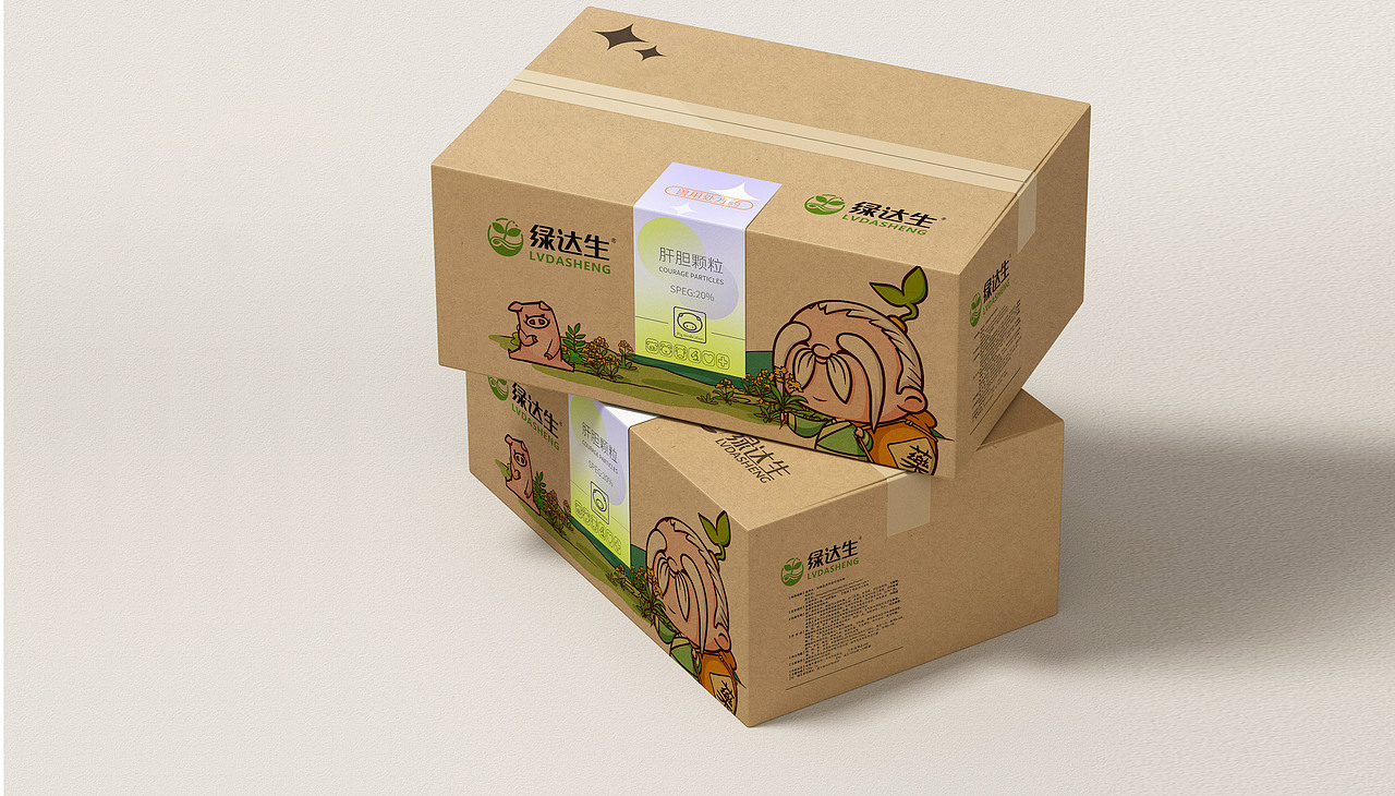 绿达生——兽药绿达生，养殖更轻松（图ZMzU4NDM2MjMy） - IP形象 - 站酷设计师缤策原创素材 - 站酷ZCOOL