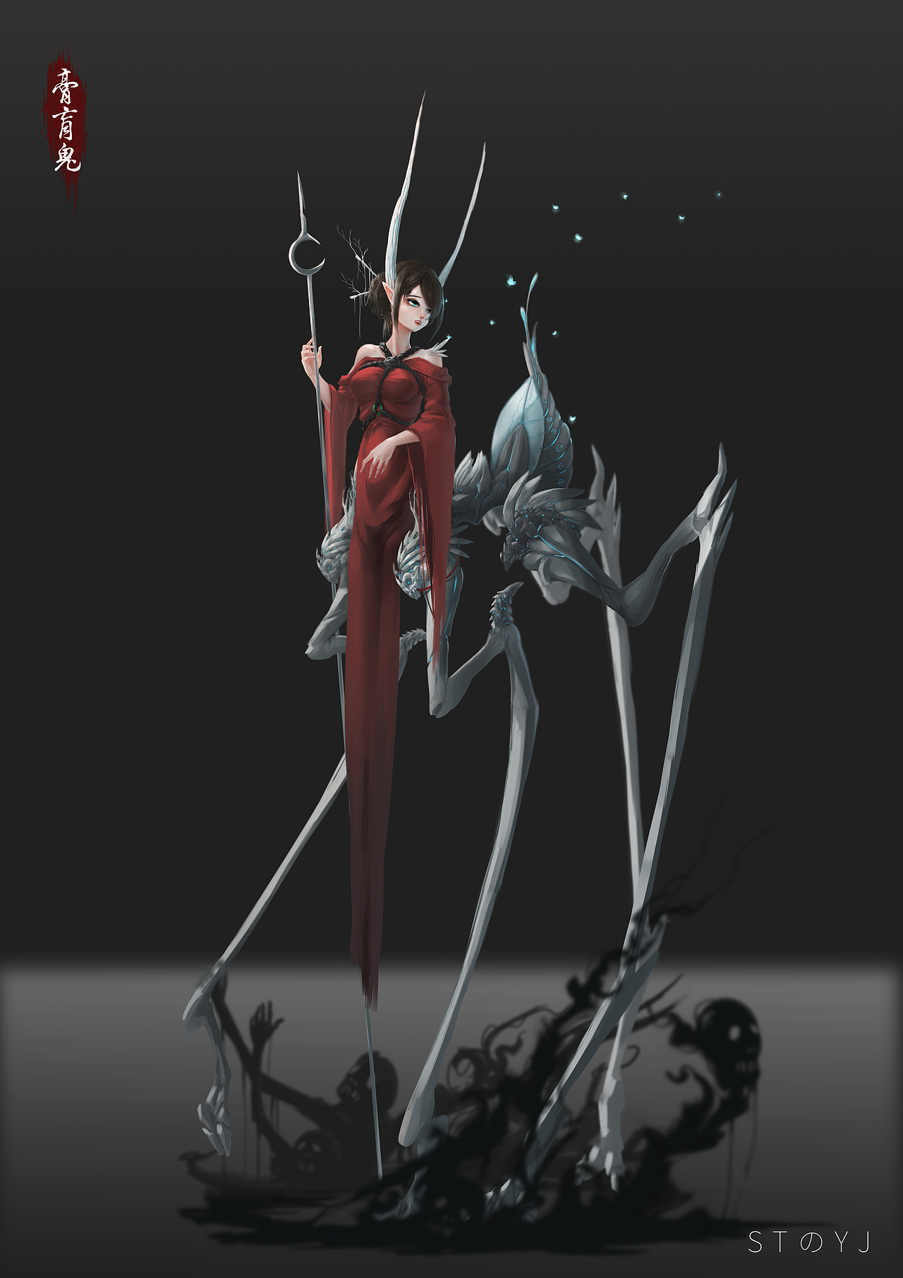 鬼娘（图ZMzA0NDQ4NzM2） - 创作习作 - 站酷设计师桑田妖精原创素材 - 站酷ZCOOL