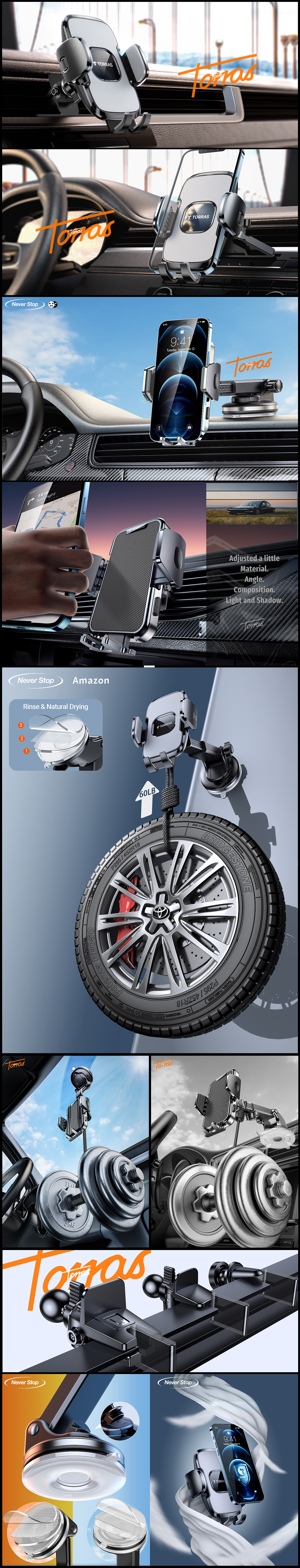 MIKA * TORRAS 【车载支架 I 质感窥见】视觉详情（图ZMzMzMzI0NDU2） - 产品 - 站酷设计师玄星MIKA原创素材 - 站酷ZCOOL