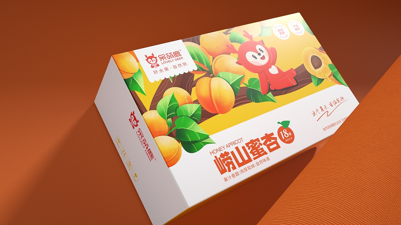 【呆萌鹿】崂山蜜杏创意包装设计