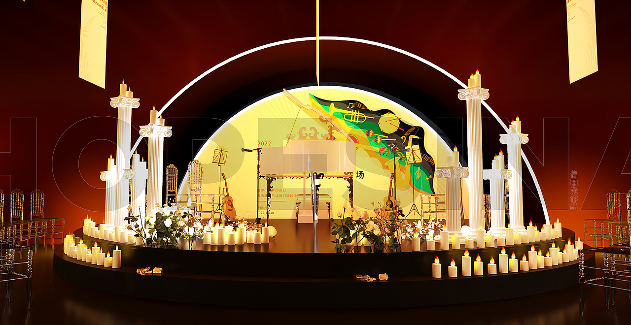 桥下音乐会舞台效果图（图ZMzI2MTcyMDA0） - 其他三维 - 站酷设计师信田光原创素材 - 站酷ZCOOL