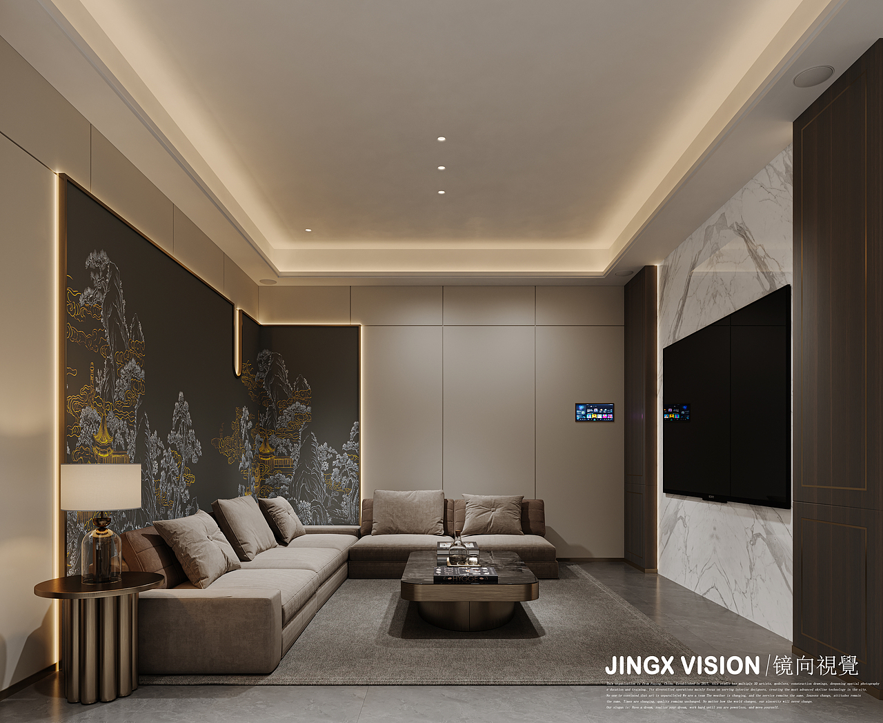 近期渲染-茶叶店 