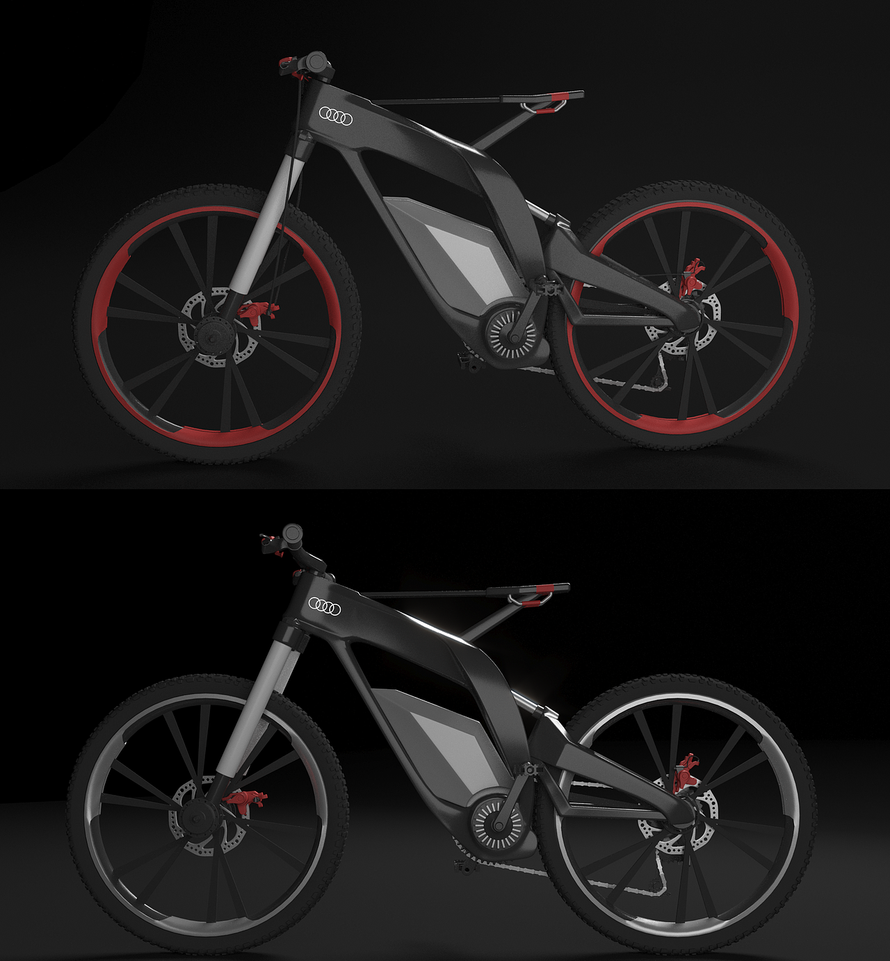 奥迪E-bike概念自行车（图ZMzAyMDY4NzI4） - 机械/交通 - 站酷设计师Lingsu_Concept原创素材 - 站酷ZCOOL