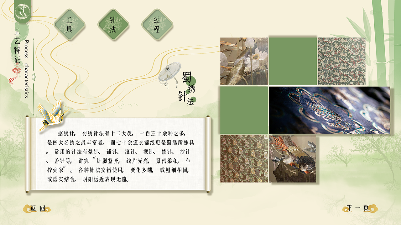 触摸屏UI设计丨蜀绣