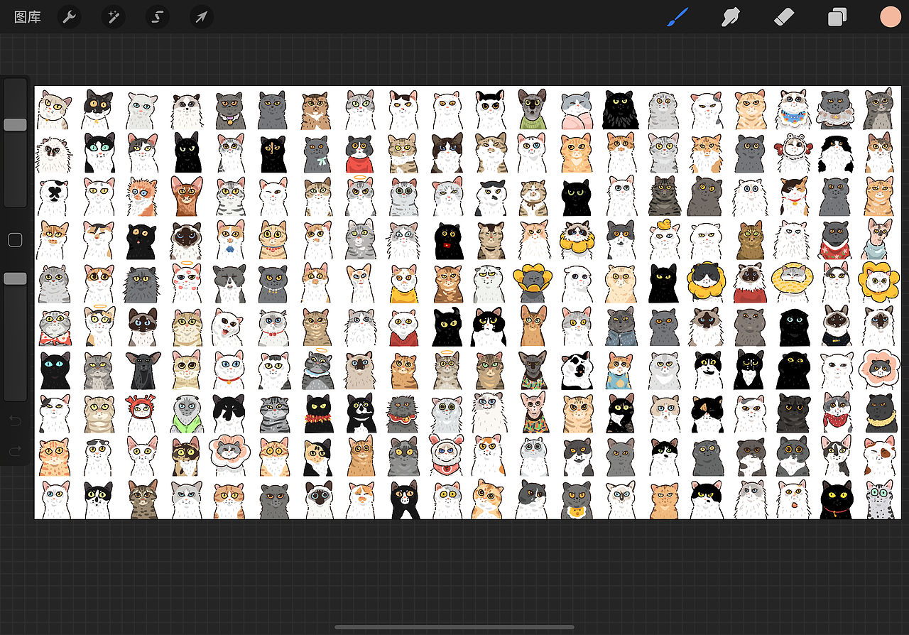 《猫咪全家福2》（图ZMjk3NjI4Mjc2） - 创作习作 - 站酷设计师启岩原创素材 - 站酷ZCOOL