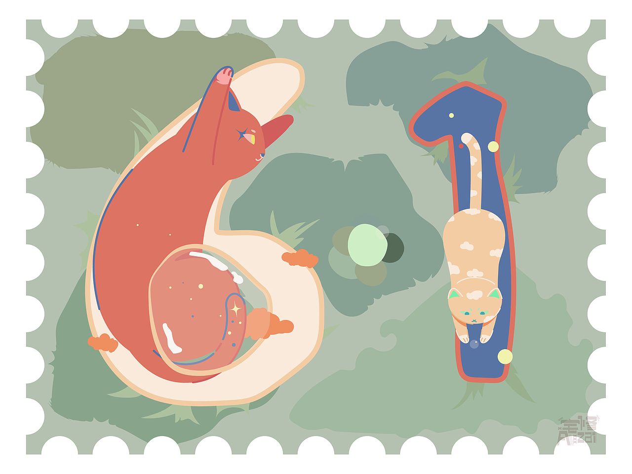 两只猫猫的过去一年图集（图ZMzI4MjU1NDQ0） - 创作习作 - 站酷设计师阿修修xiu原创素材 - 站酷ZCOOL