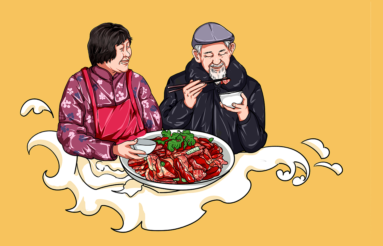 盐太婆第三弹（图ZMzY2MDY5NjQ4） - 商业插画 - 站酷设计师陈慕洁原创素材 - 站酷ZCOOL