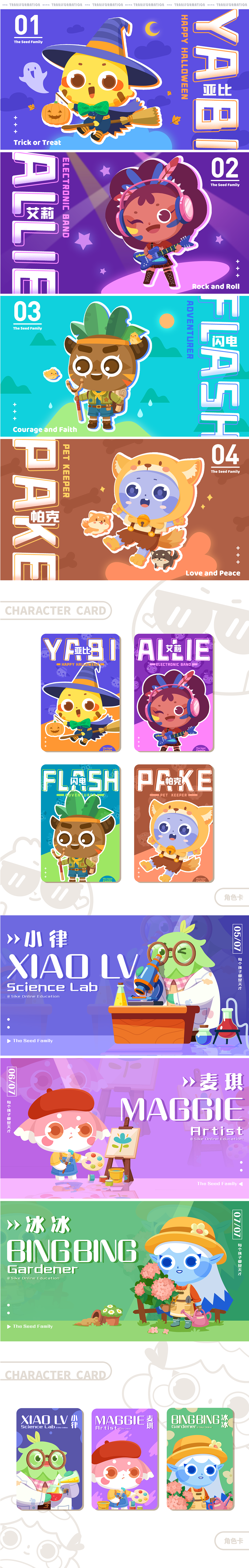 种子家族 - IP品牌形象设计（图ZMzAwNjQ5NDA0） - 商业插画 - 站酷设计师鹿子丨YHY原创素材 - 站酷ZCOOL