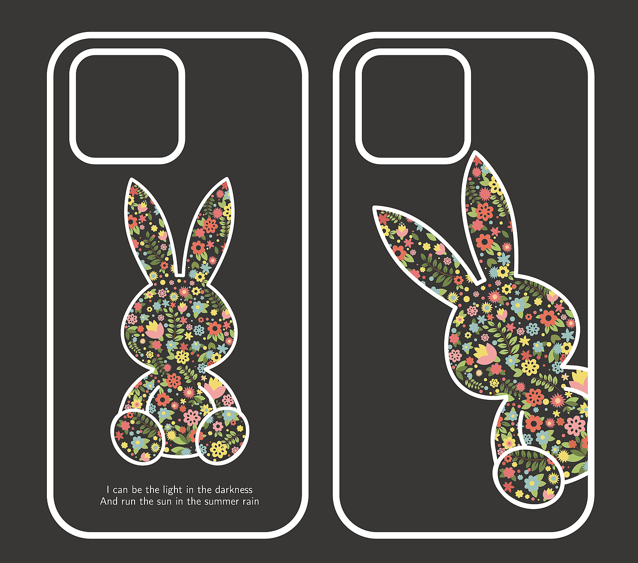 手机壳图案原创卡通小碎花