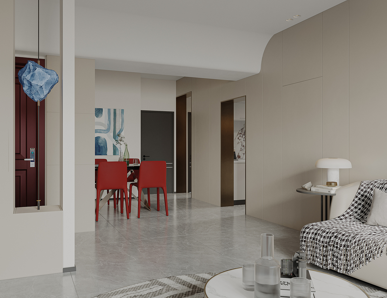 现代样板间（图ZMzI0OTg3Mjg0） - 商业空间设计 - 站酷设计师矩形视觉表现原创素材 - 站酷ZCOOL