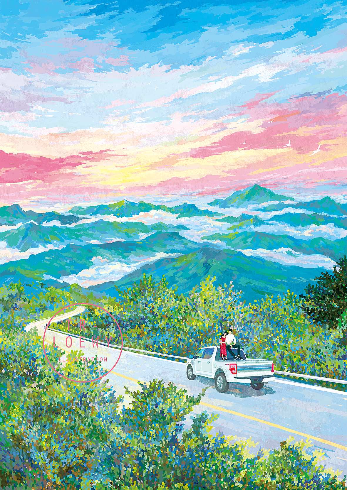 因为爱情（2022-2024）（图ZMzY4MzcxOTIw） - 商业插画 - 站酷设计师插画师陶然原创素材 - 站酷ZCOOL