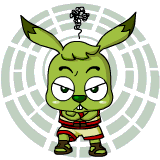 一套未完成的兔子漫画角色QQ表情