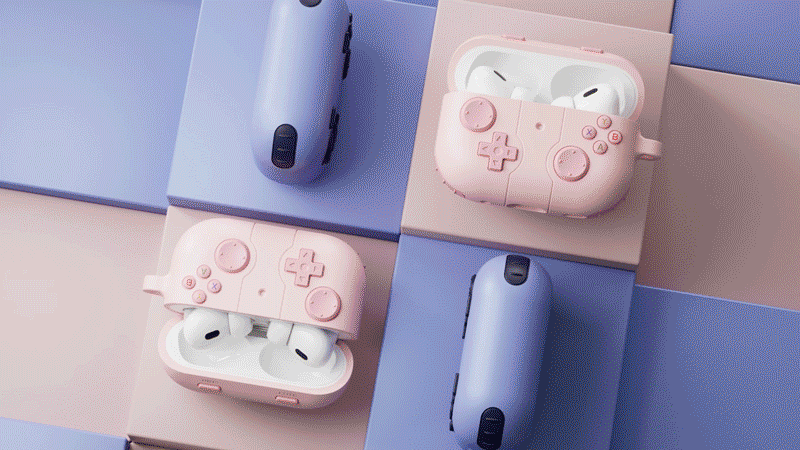 游戏机风格AirPods Pro2保护套（图ZMzU1NTczMTA0） - 动画/影视 - 站酷设计师伍号设计原创素材 - 站酷ZCOOL