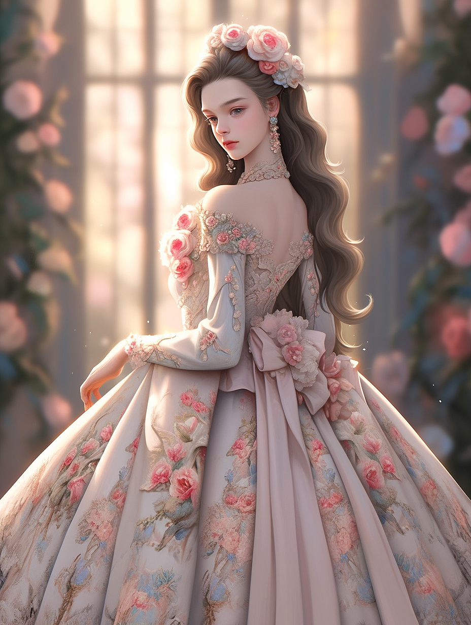 【AI探索】华丽的礼服系列（9）