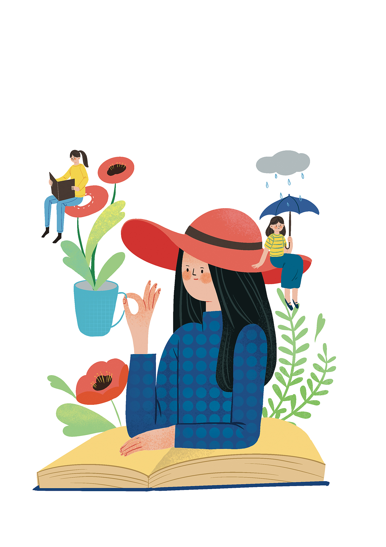 杂志封面（图ZMzEwMjkyMTQ0） - 儿童插画 - 站酷设计师白开水工作室原创素材 - 站酷ZCOOL