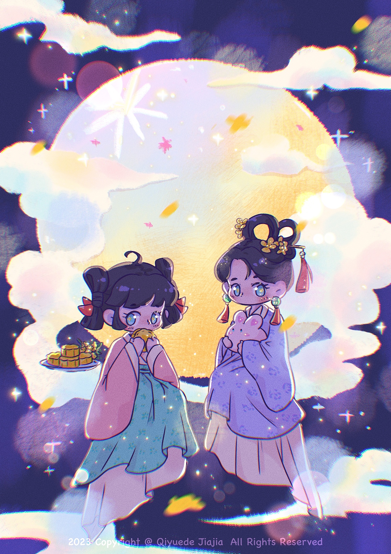 插畫｜小月娘（圖ZMzUzNTA1ODI4） - 創(chuàng)作習(xí)作 - 站酷設(shè)計(jì)師七月的佳佳Kaya原創(chuàng)素材 - 站酷ZCOOL