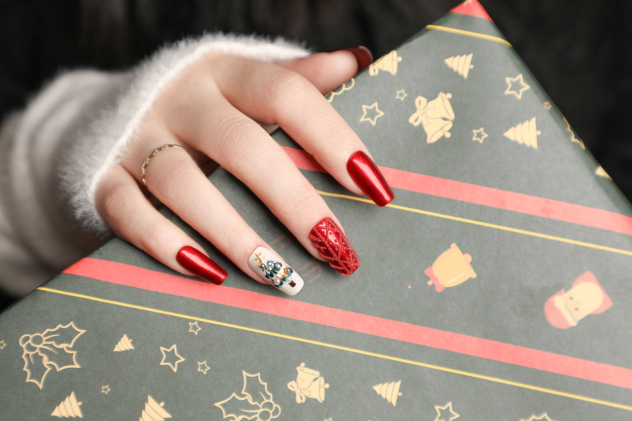 圣诞美甲新款2022