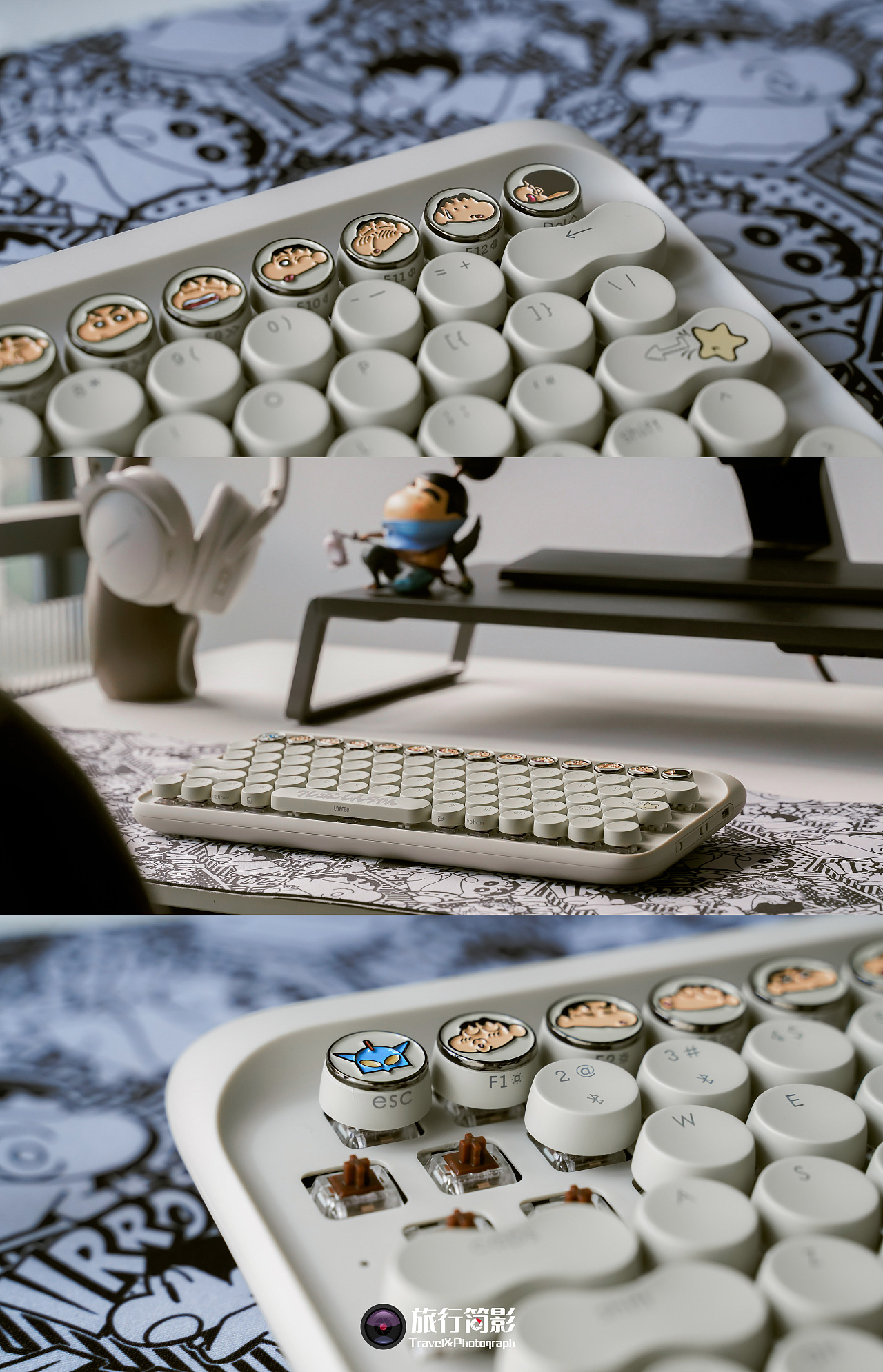 Lofree洛斐蜡笔小新联名款圆点机械键盘「数码简影」
