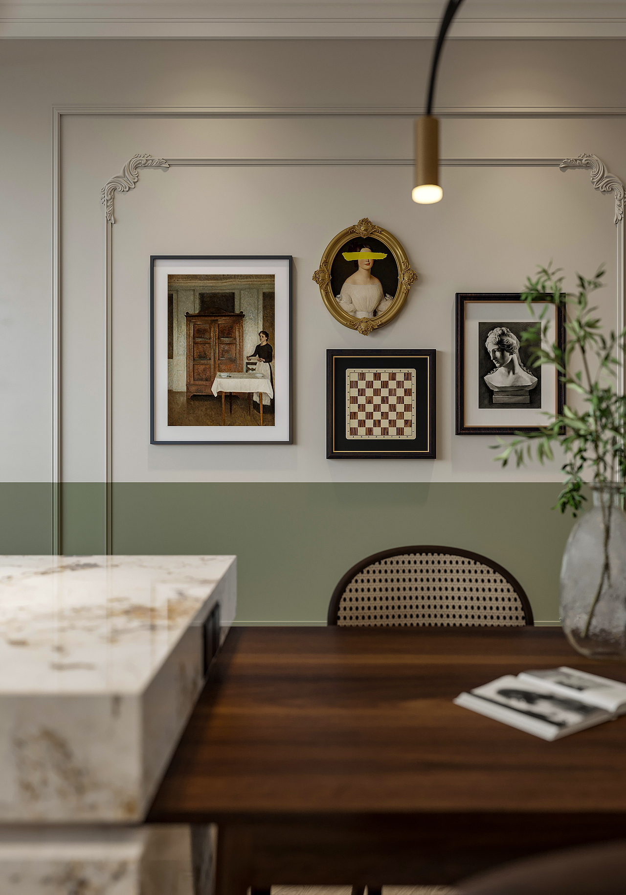 简约美式效果图表现