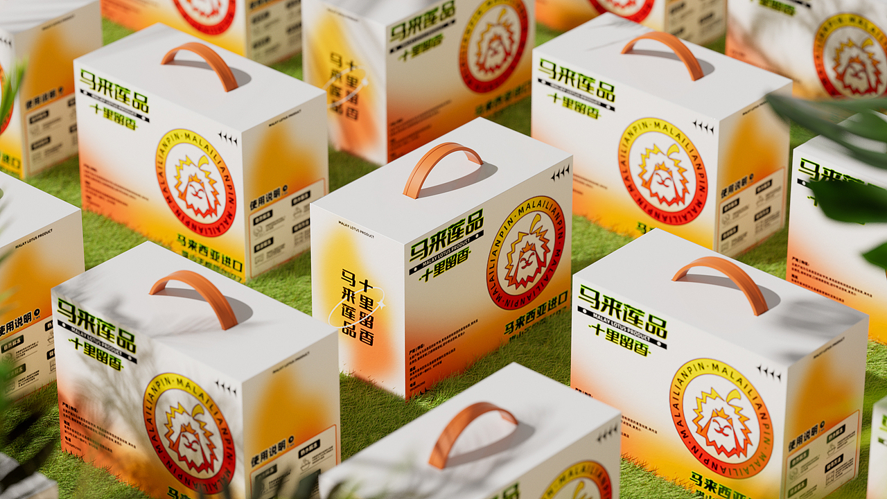 大囍丨猫山王榴莲包装设计