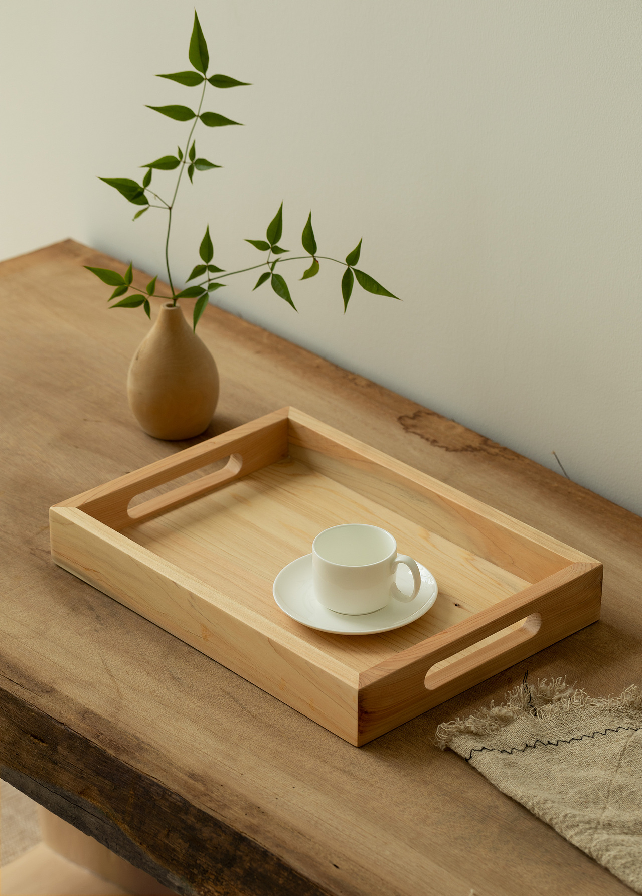 家居摄影-原木托盘拍摄