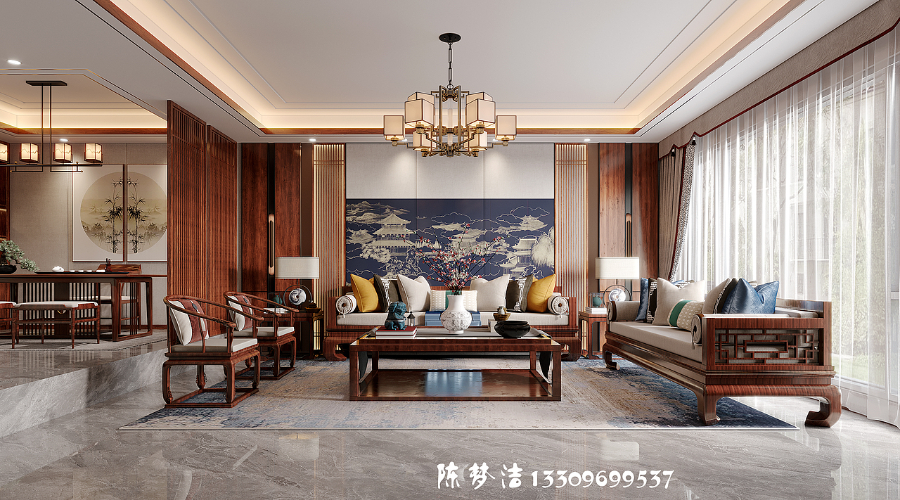 红木新中式别墅