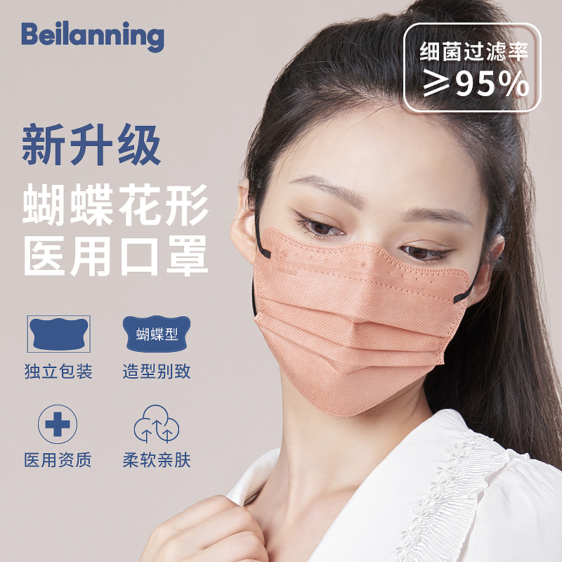 贝兰宁 蝶形口罩详情设计