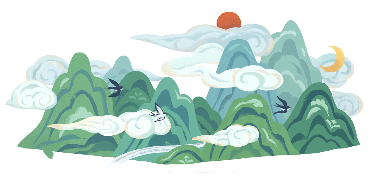 一套敦煌风格的图（图ZMzM5NDU2MDA4） - 商业插画 - 站酷设计师鱼风子原创素材 - 站酷ZCOOL