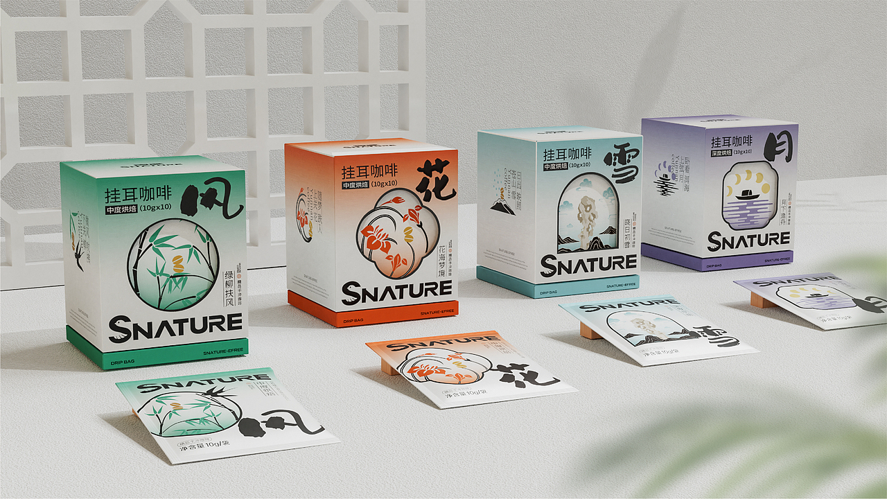 良鸢咖啡SNATRUE | 东方美学品牌设计（图ZMzYwMjg5ODIw） - 品牌 - 站酷设计师娜凉原创素材 - 站酷ZCOOL