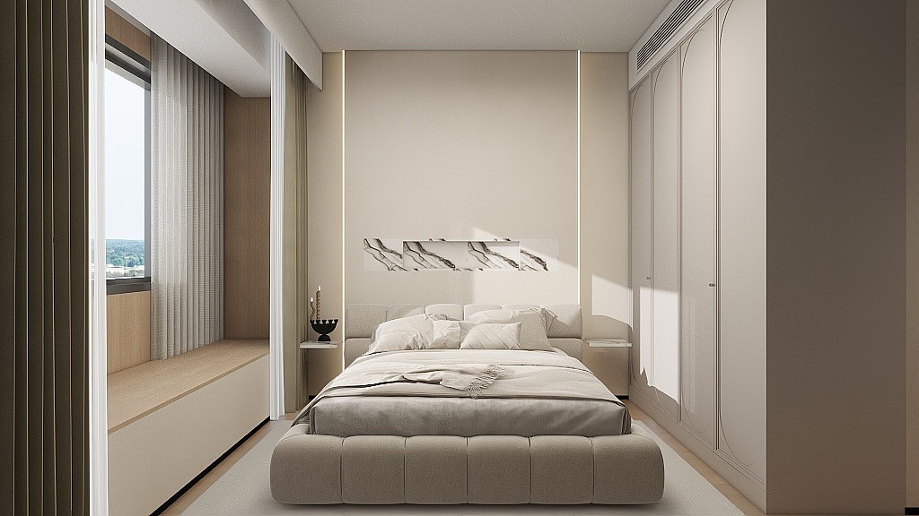 《芳甜奶油》-家装-法式奶油-小户型（图ZMzU1MjQ2NDU2） - 家装设计 - 站酷设计师匠梓原创素材 - 站酷ZCOOL