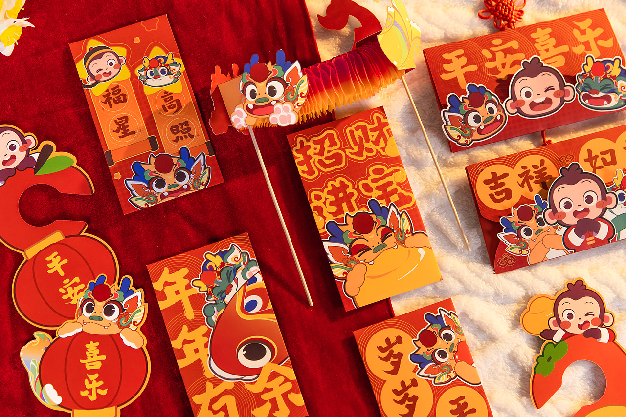 YBC_DESIGN龙年大吉新春套装 设计案例分享|长文+干货