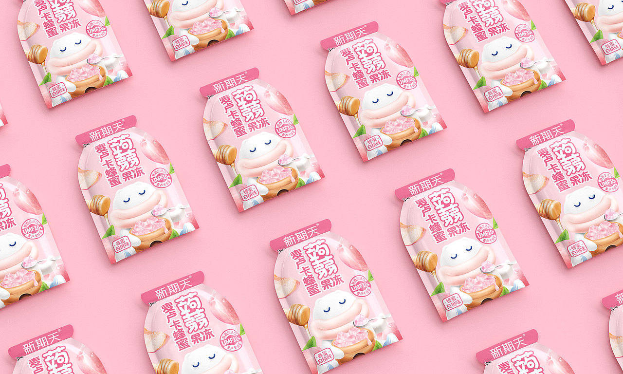 蒟蒻蜂蜜果冻包装设计